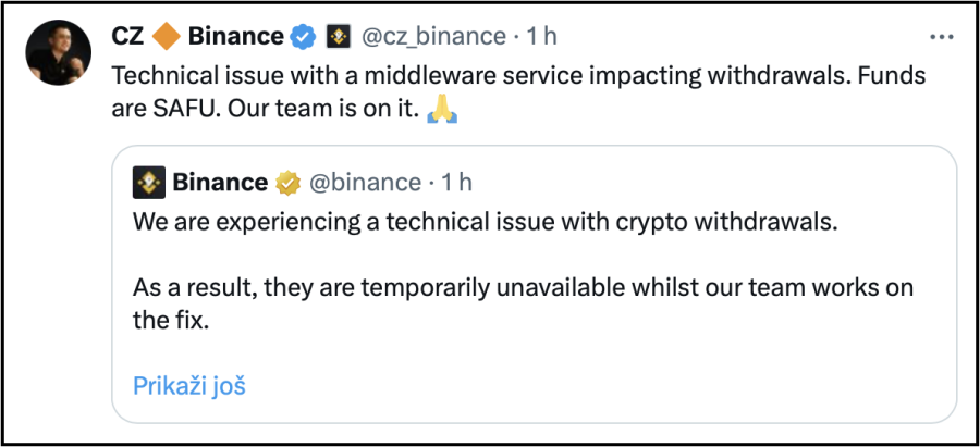 kripto mjenjačnica binance